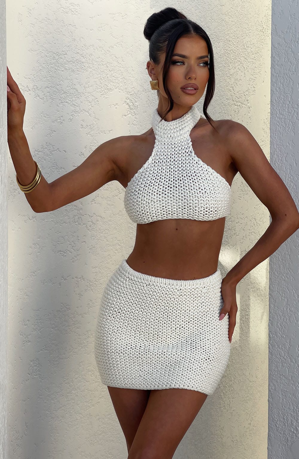 Margot Mini Skirt - Ivory - Napalia