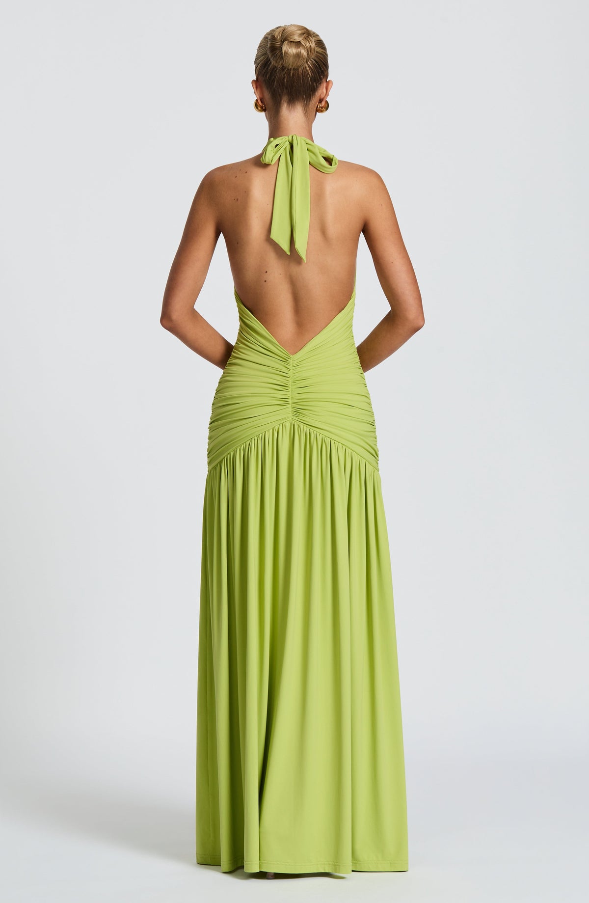 Melania Maxi Dress - Olive - Napalia