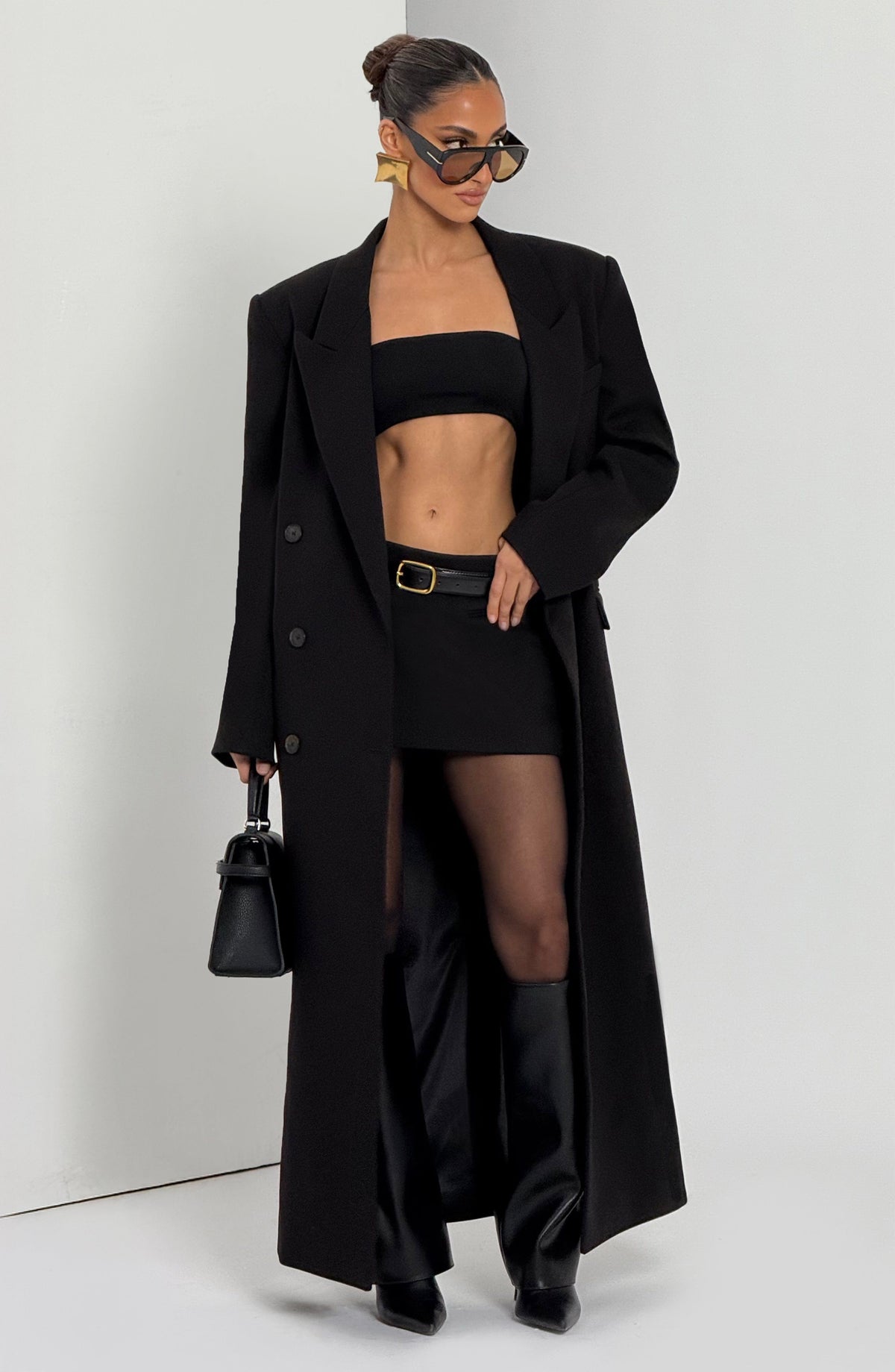 Michelle Coat - Black - Napalia