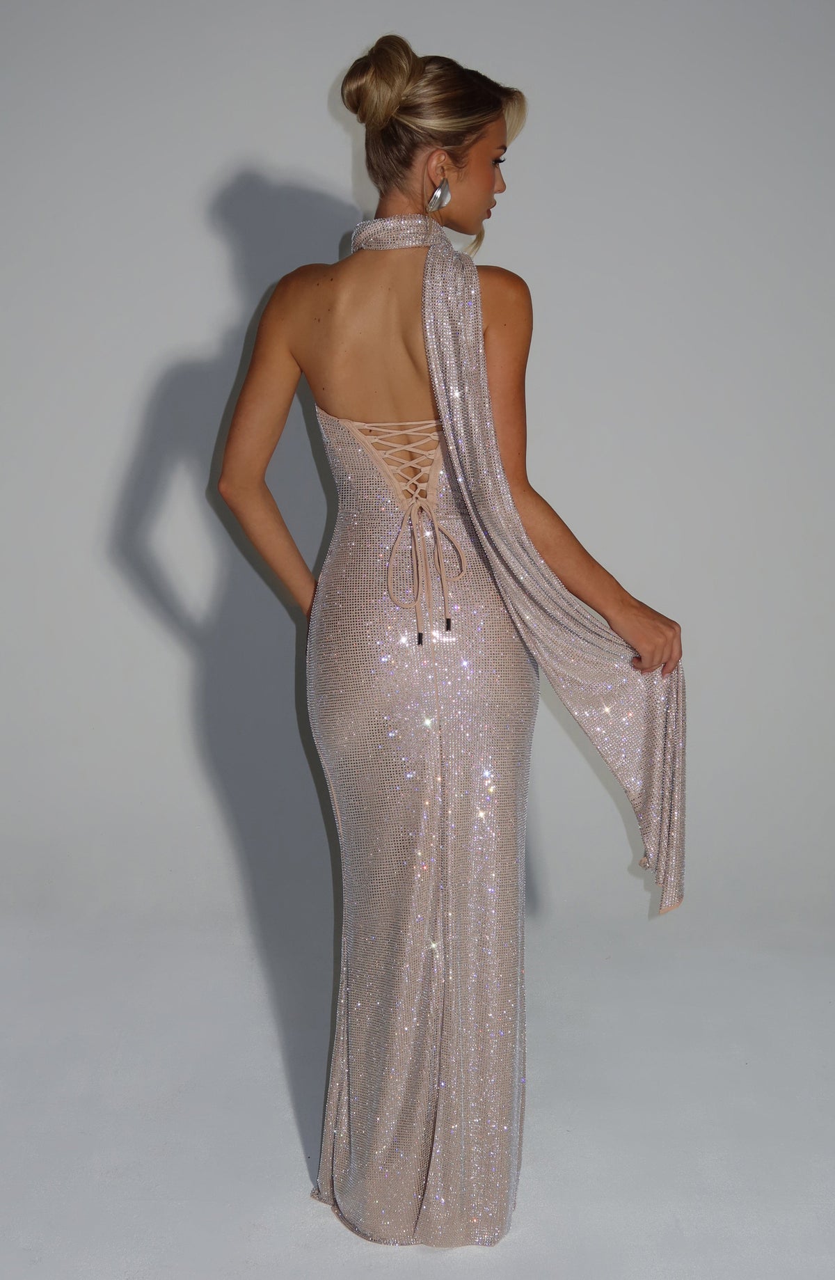 Mirabella Maxi Dress - Nude - Napalia