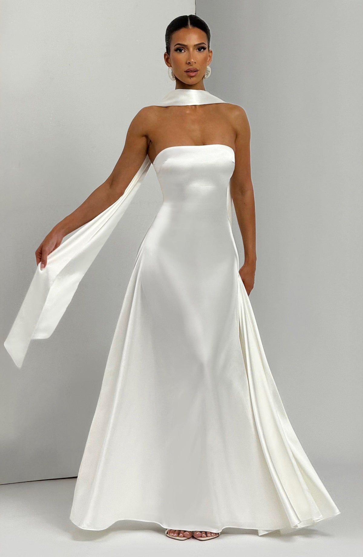 Morven Maxi Dress - Ivory - Napalia