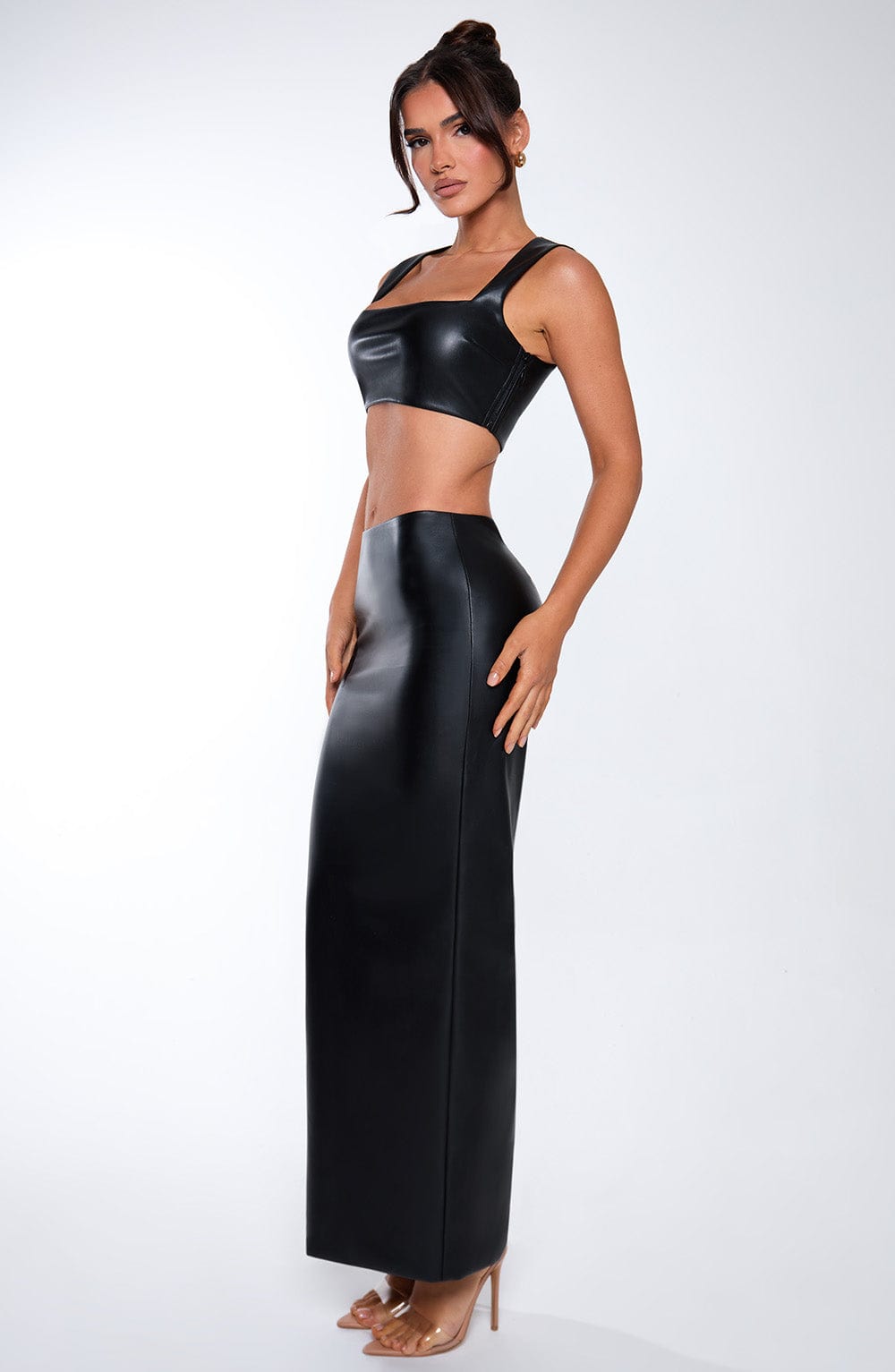 Odetta Maxi Skirt - Black - Napalia