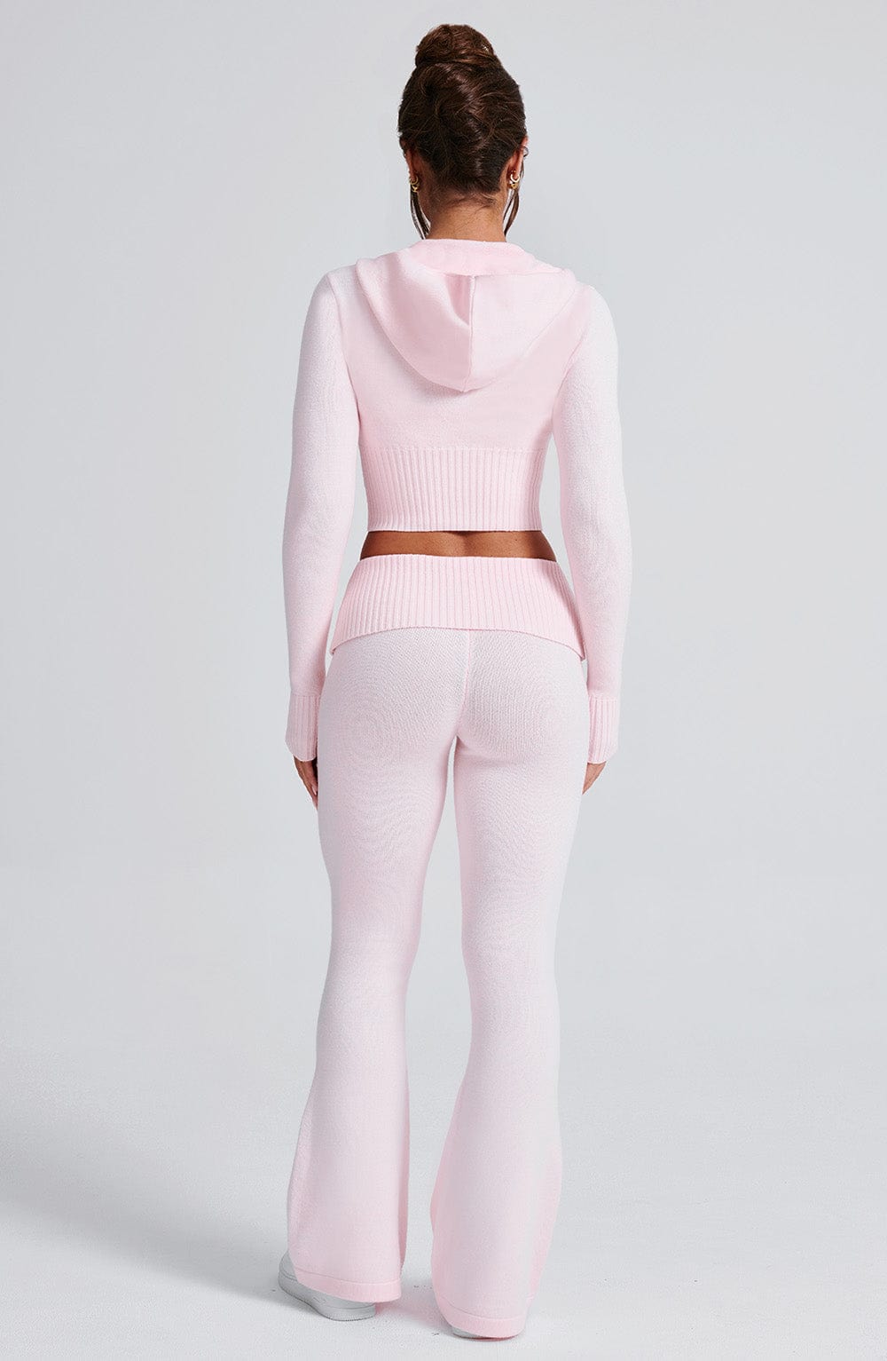 Portia Knit Hoodie - Pink - Napalia