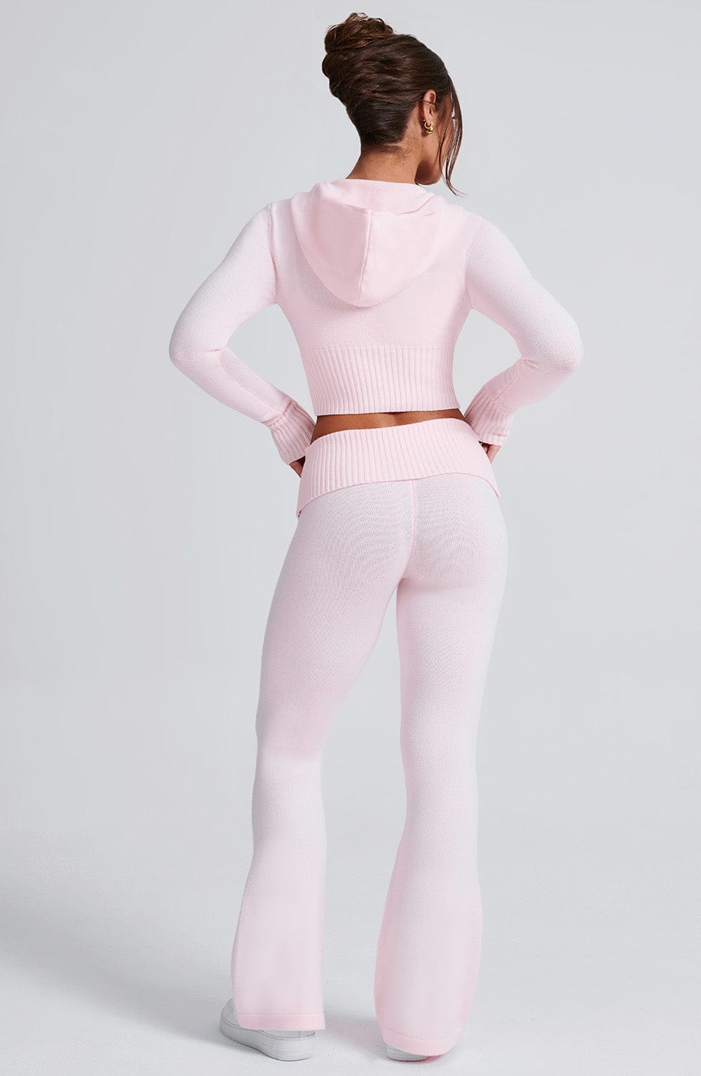 Portia Knit Hoodie - Pink - Napalia
