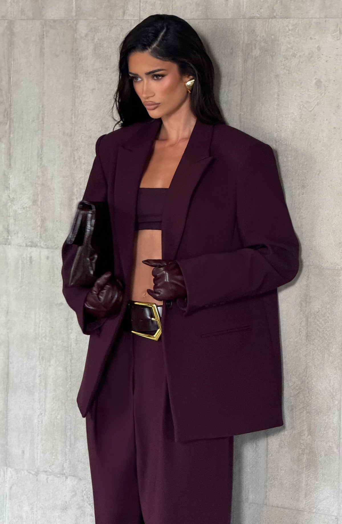 Reece Blazer - Plum - Napalia