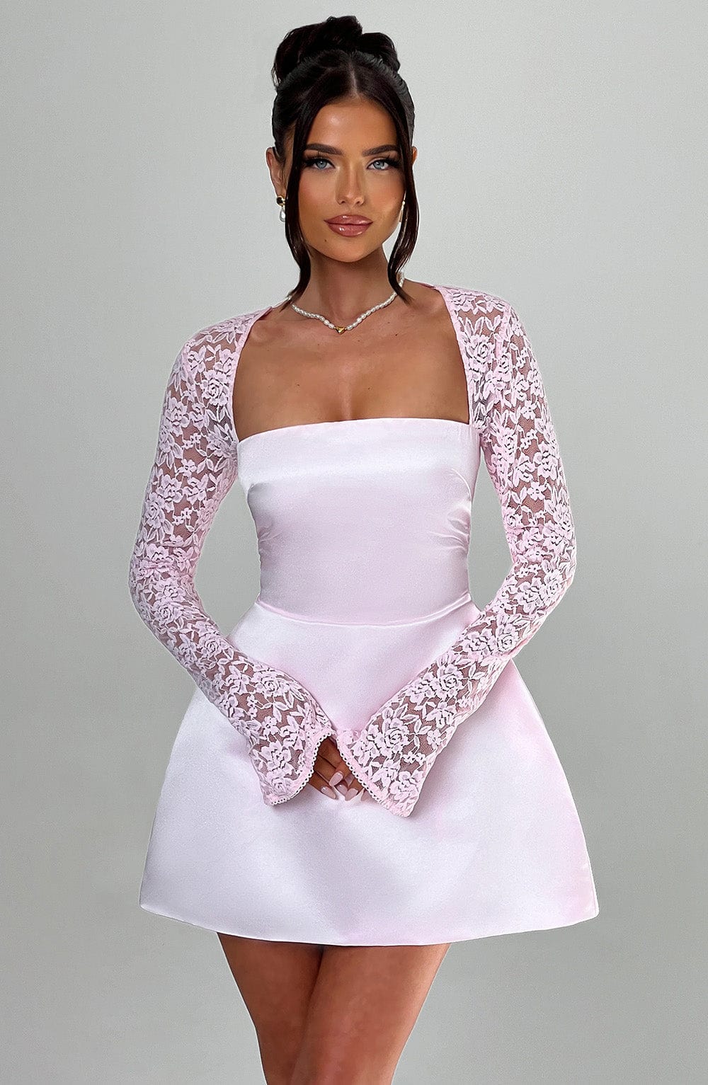 Sadie Mini Dress - Blush - Napalia