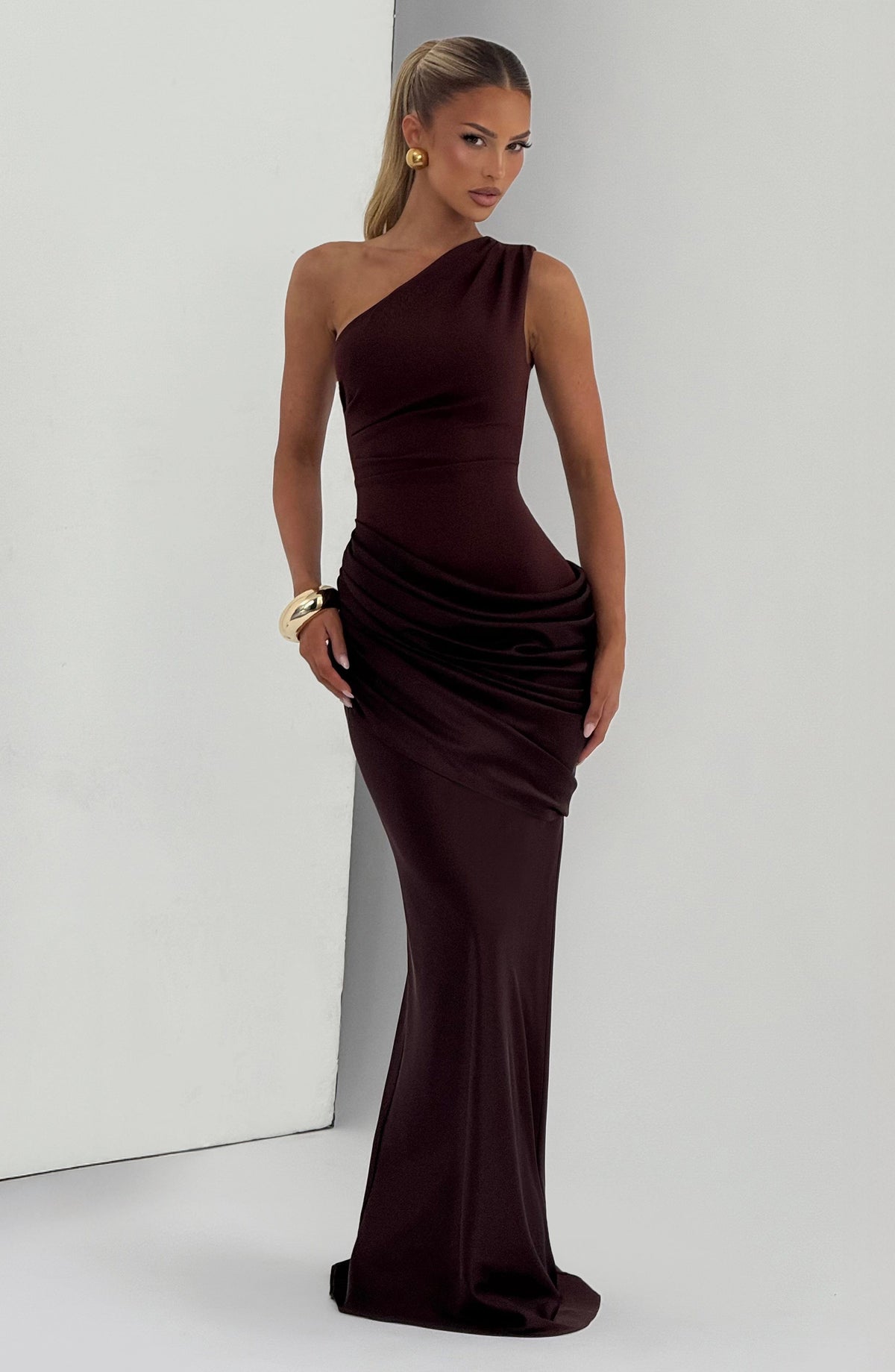 Sadona Maxi Dress - Plum Brown - Napalia