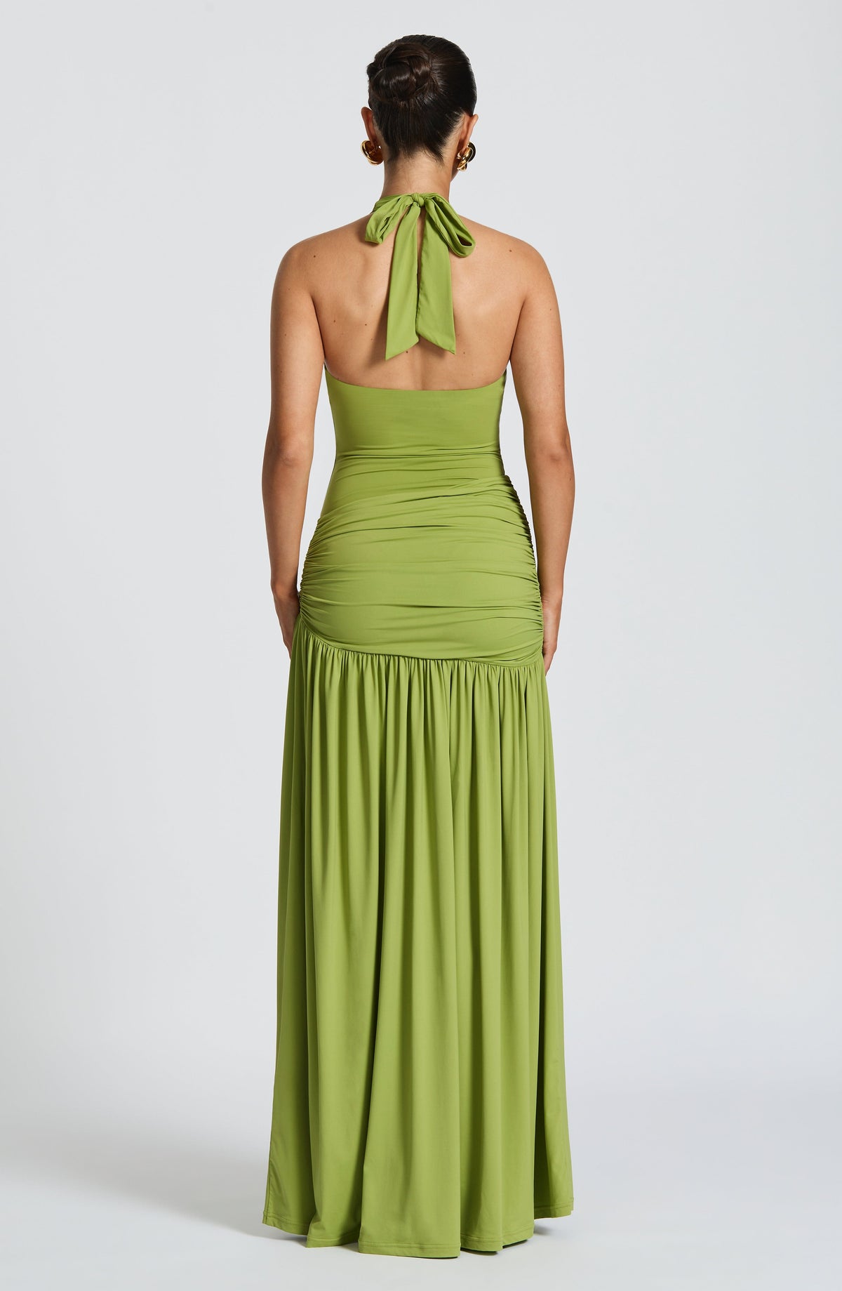 Saira Maxi Skirt - Olive - Napalia