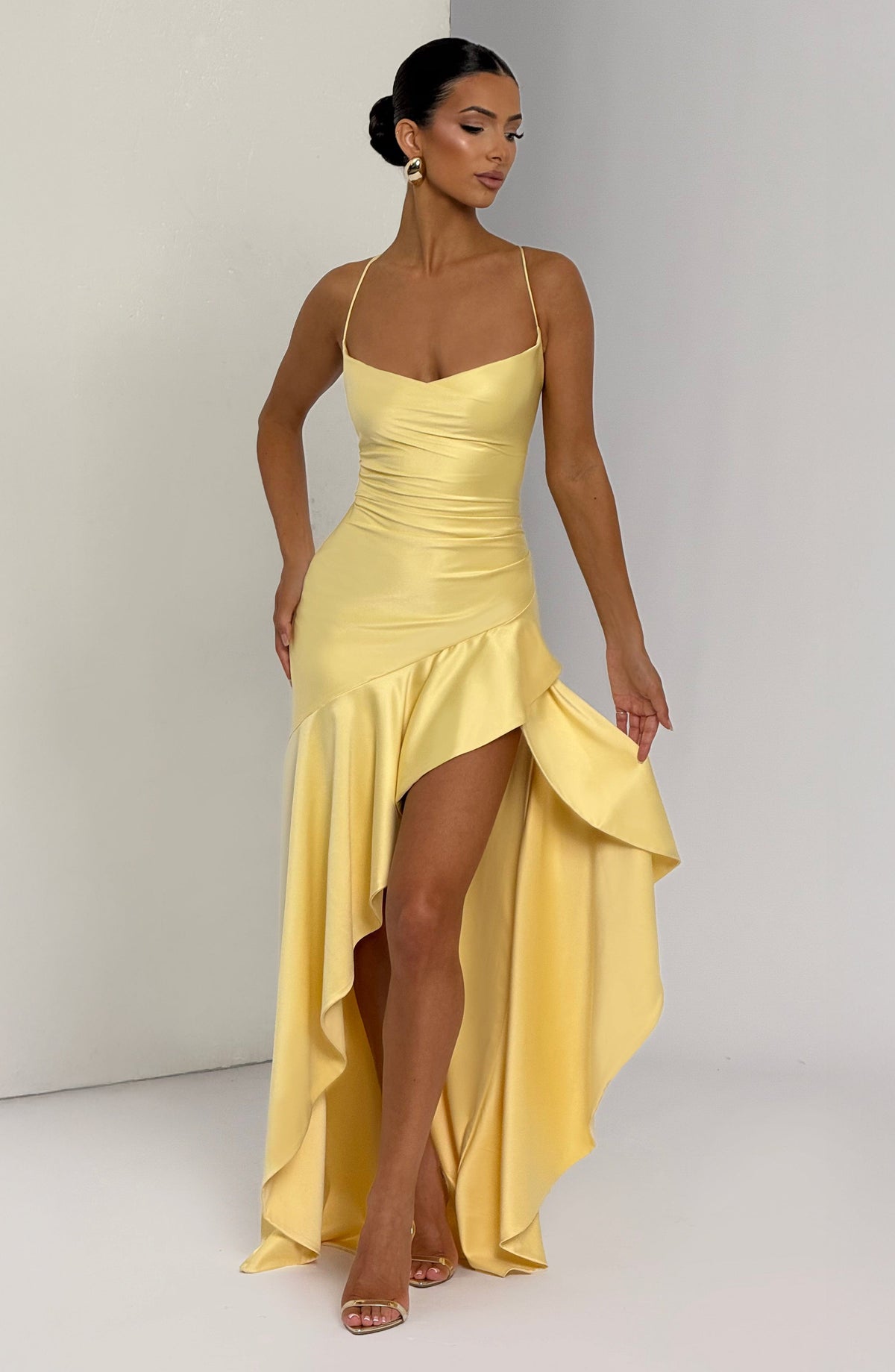 Samira Maxi Dress - Lemon - Napalia