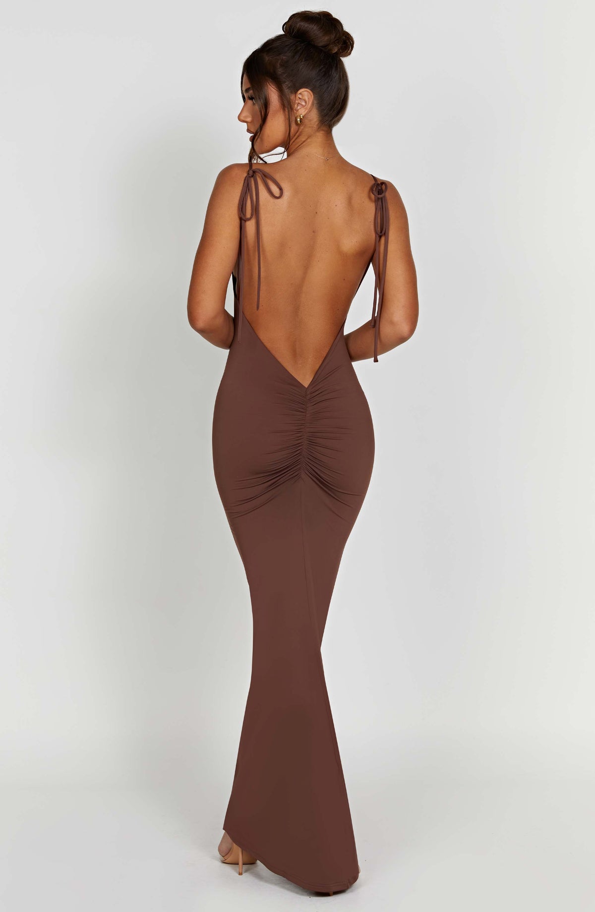 Sanya Maxi Dress - Chocolate - Napalia