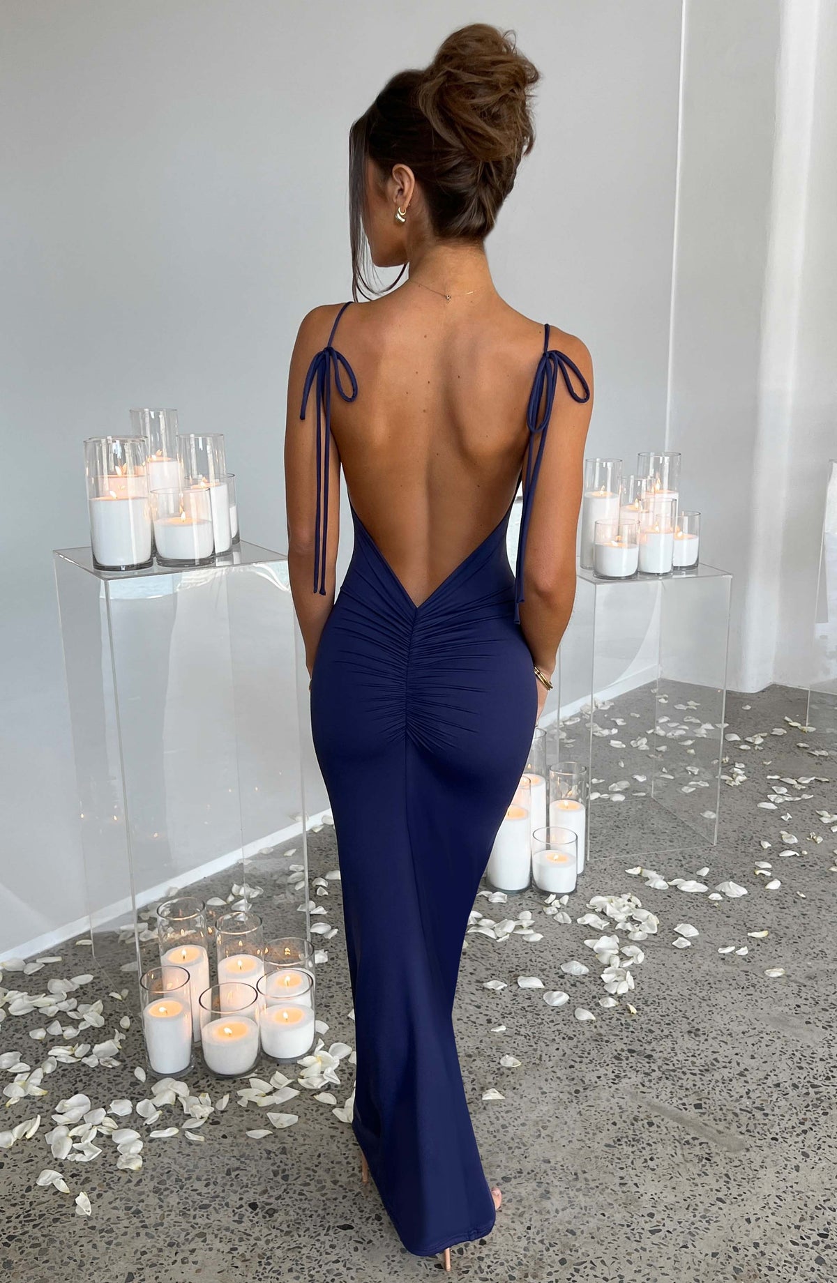 Sanya Maxi Dress - Navy - Napalia