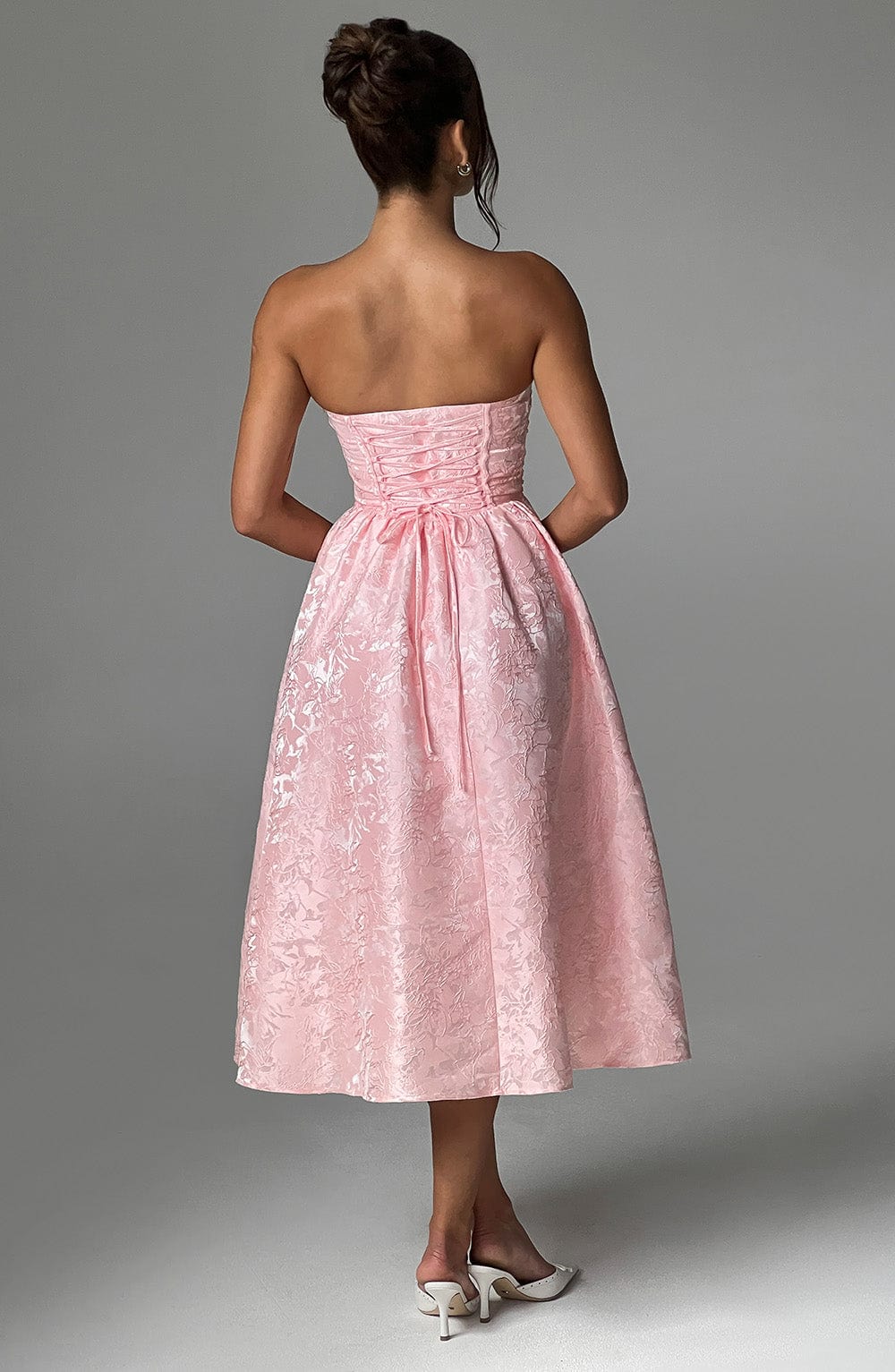 Saoirse Midi Dress - Blush - Napalia