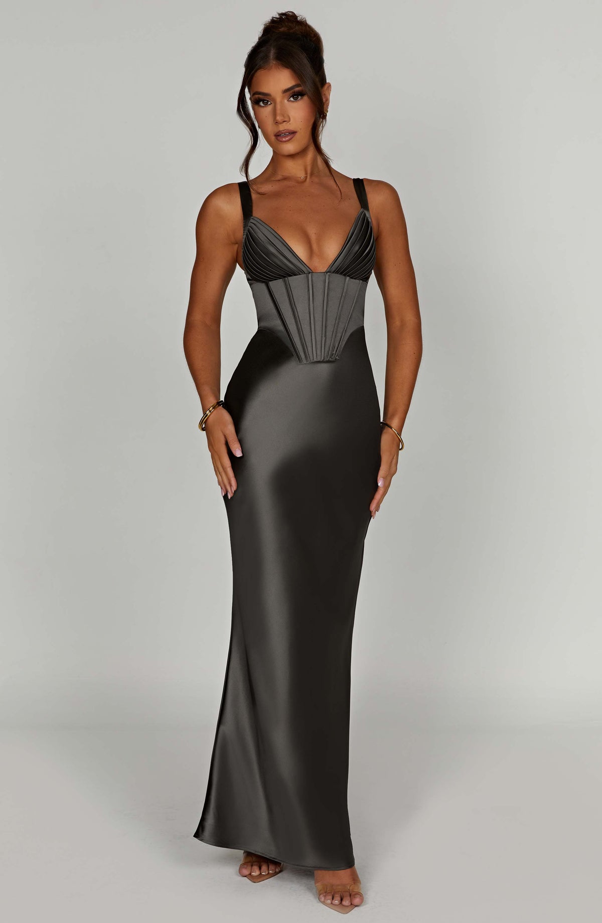 Shae Maxi Dress - Charcoal - Napalia