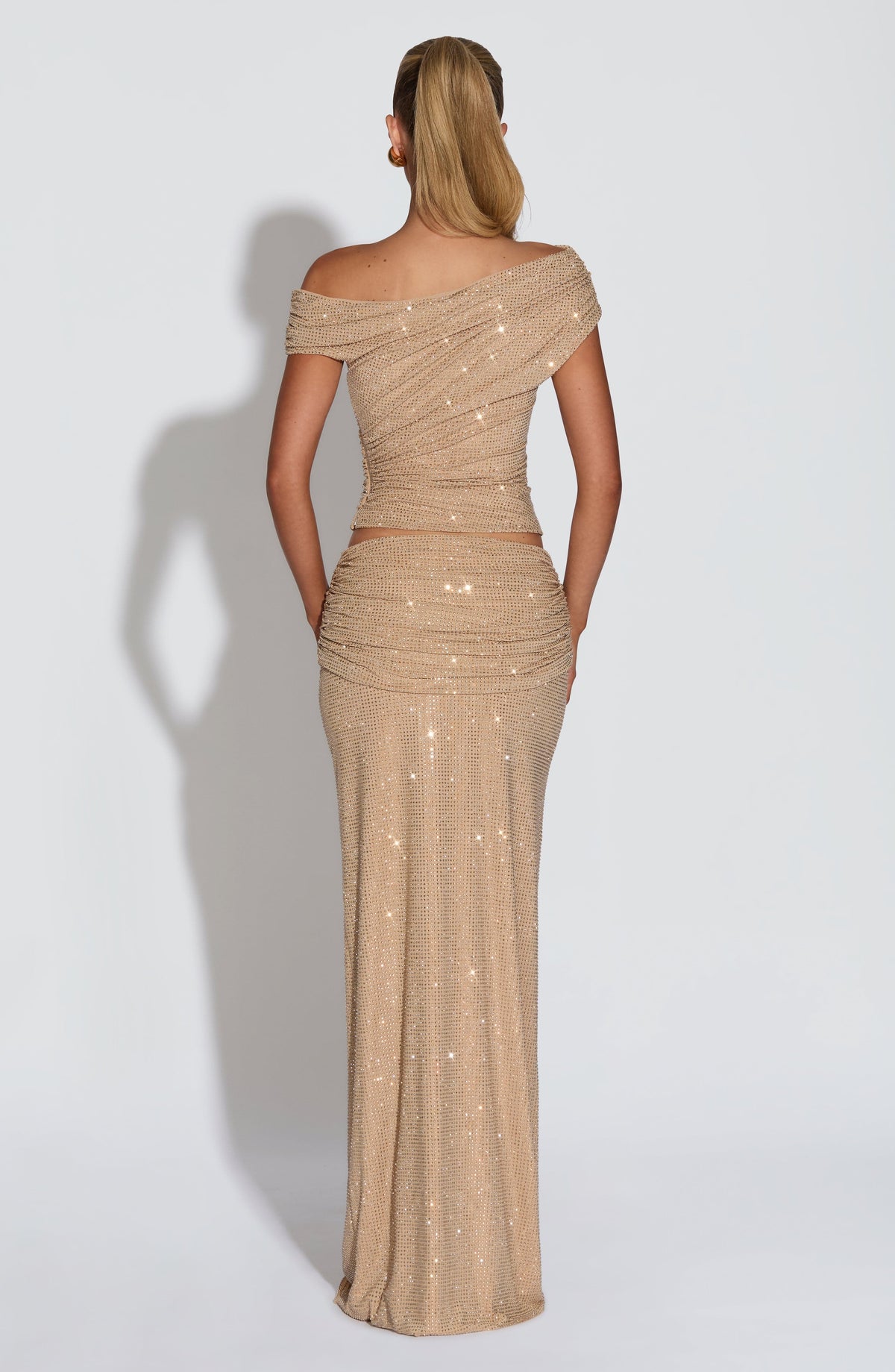 Sterling Maxi Skirt - Gold - Napalia