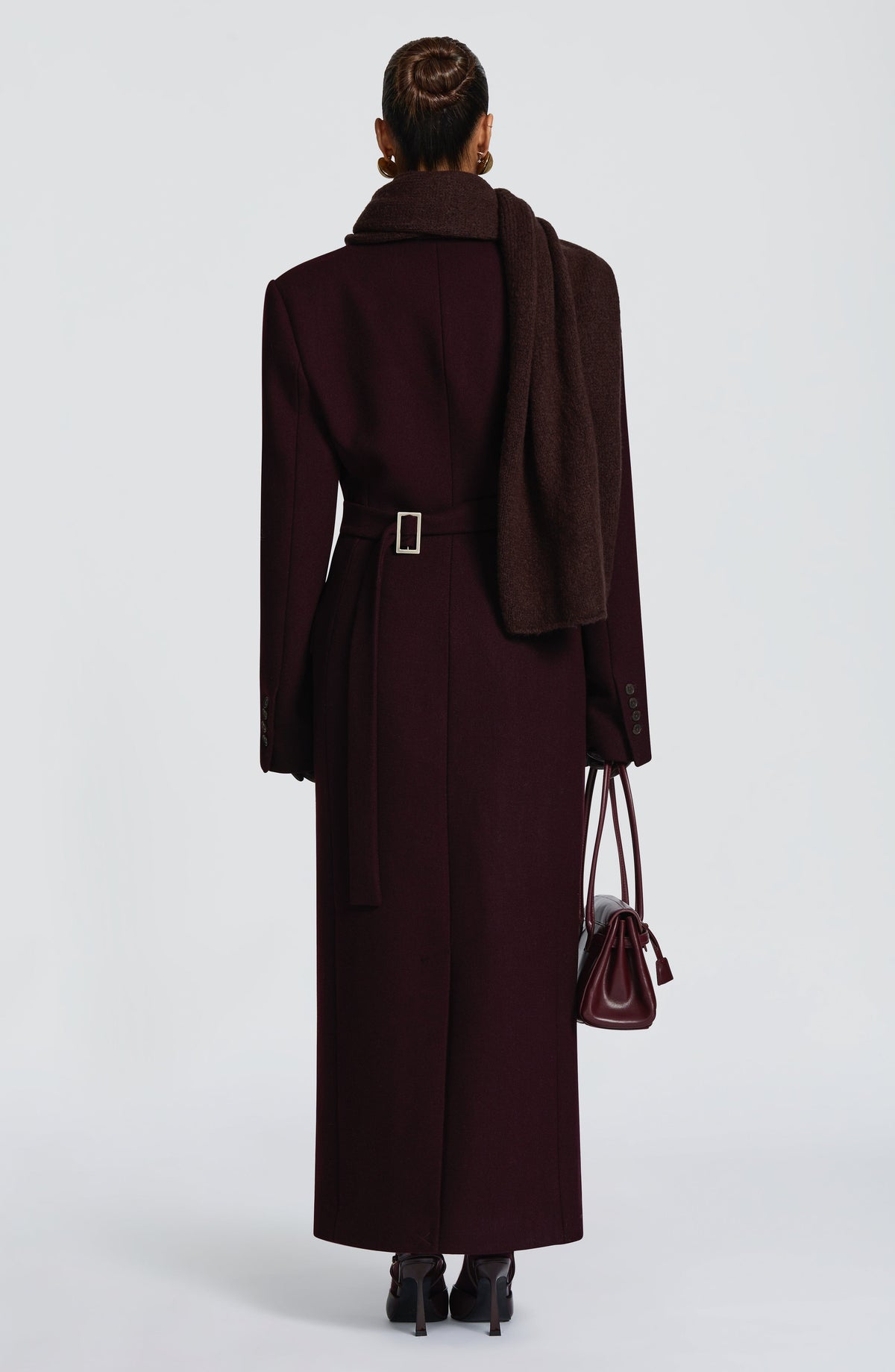 Talin Scarf - Plum Brown - Napalia