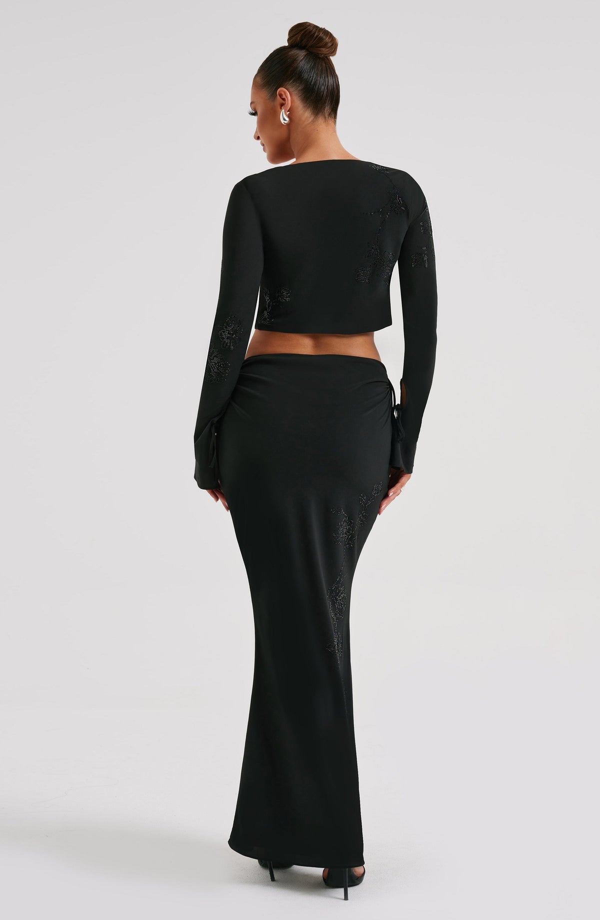 Tana Maxi Skirt - Black - Napalia