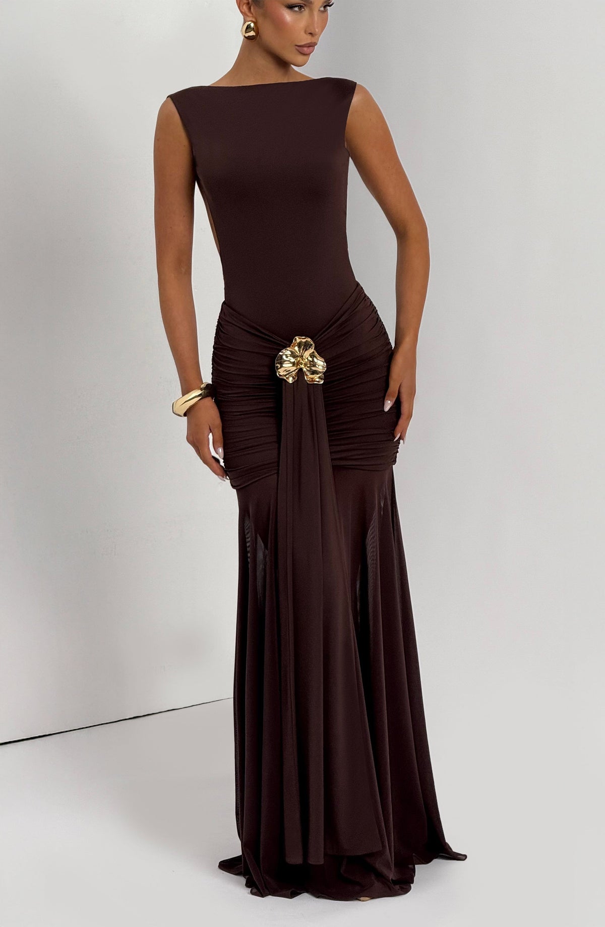 Tori Bodysuit - Plum Brown - Napalia