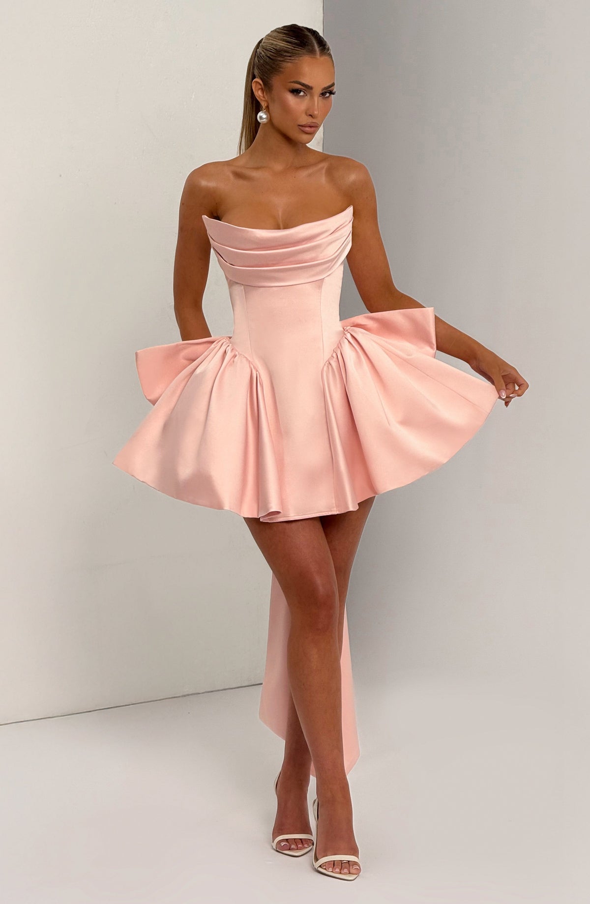 Trinity Mini Dress - Blush - Napalia