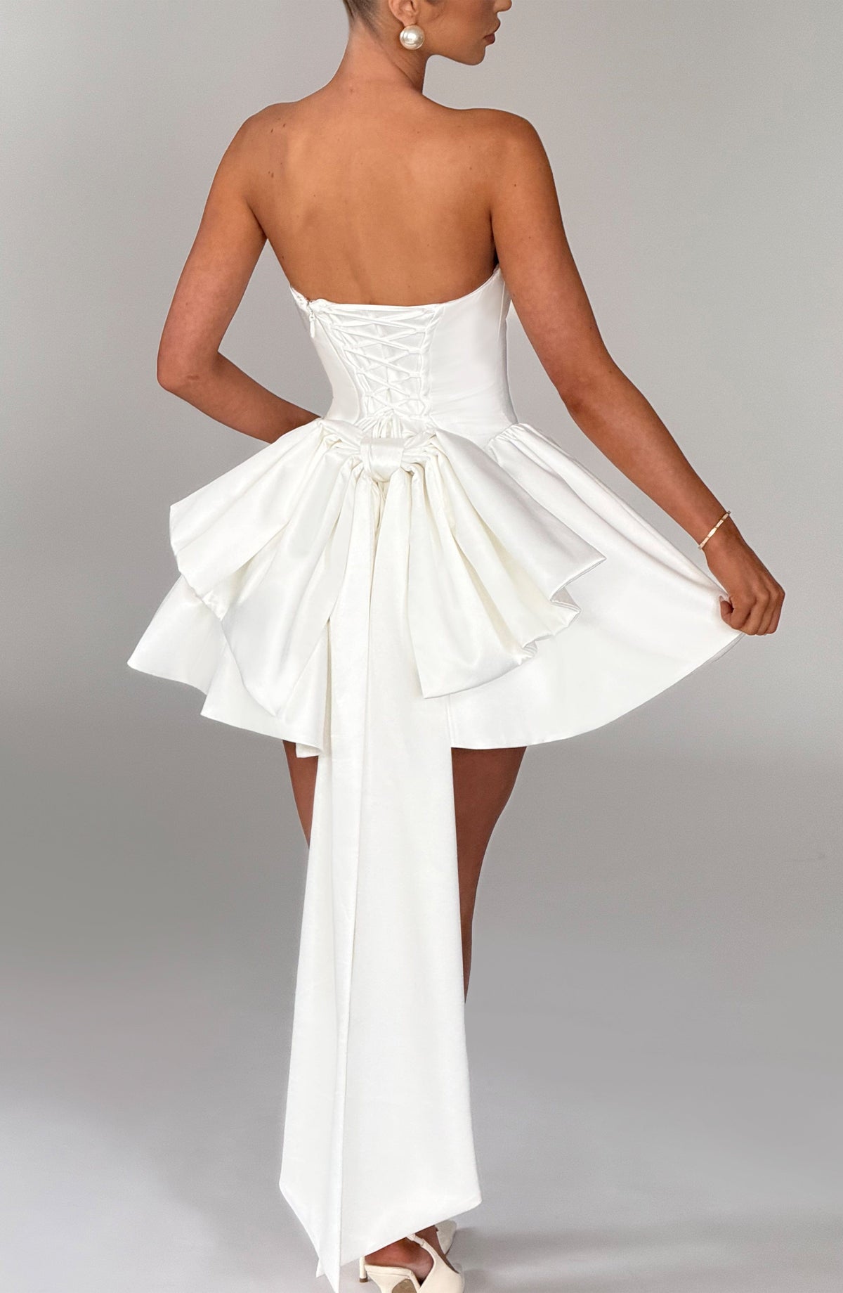 Trinity Mini Dress - Ivory - Napalia