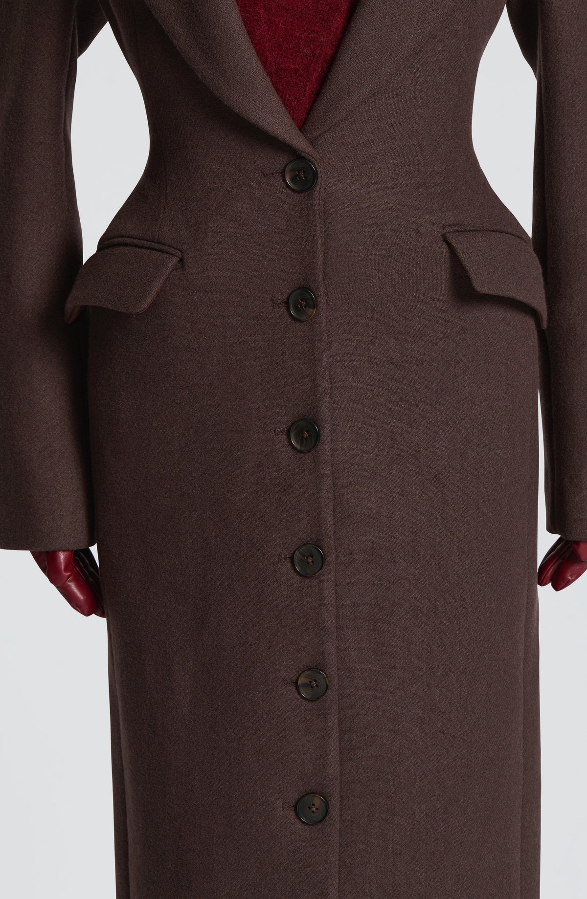 Ursula Coat - Plum Brown - Napalia
