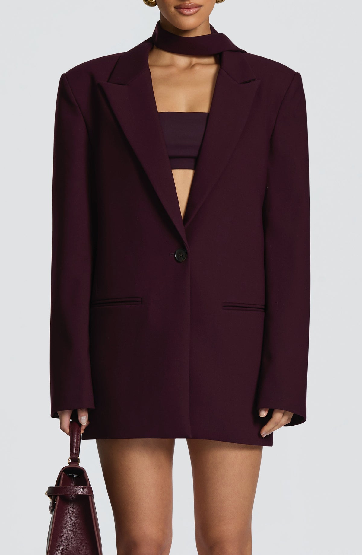 Vinnie Scarf - Plum - Napalia