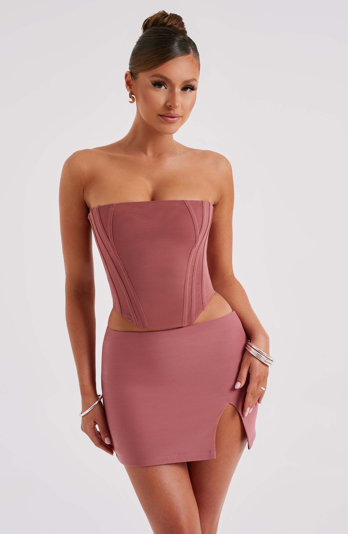 Alina Mini Skirt - Rose Pink - Napalia