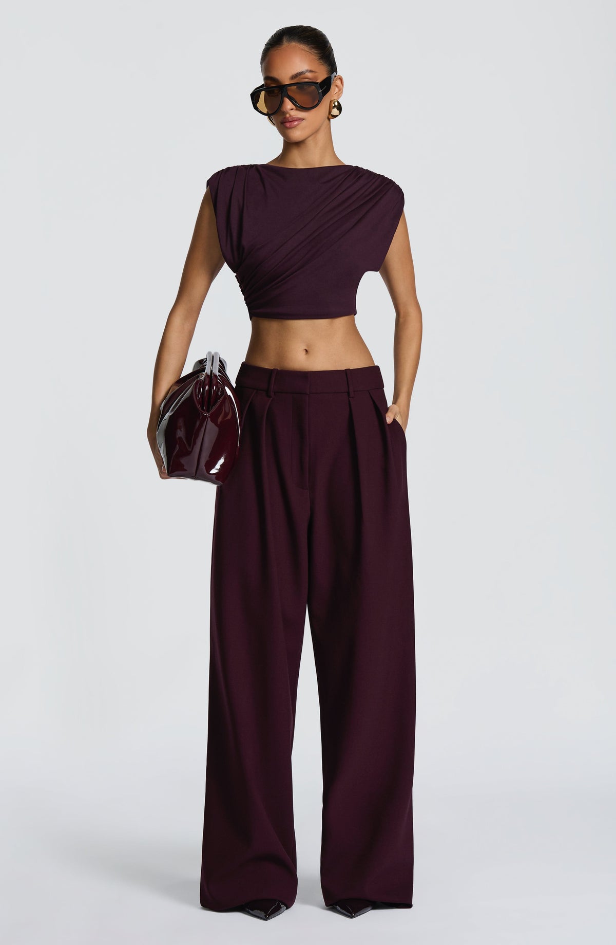 Amara Top - Plum - Napalia