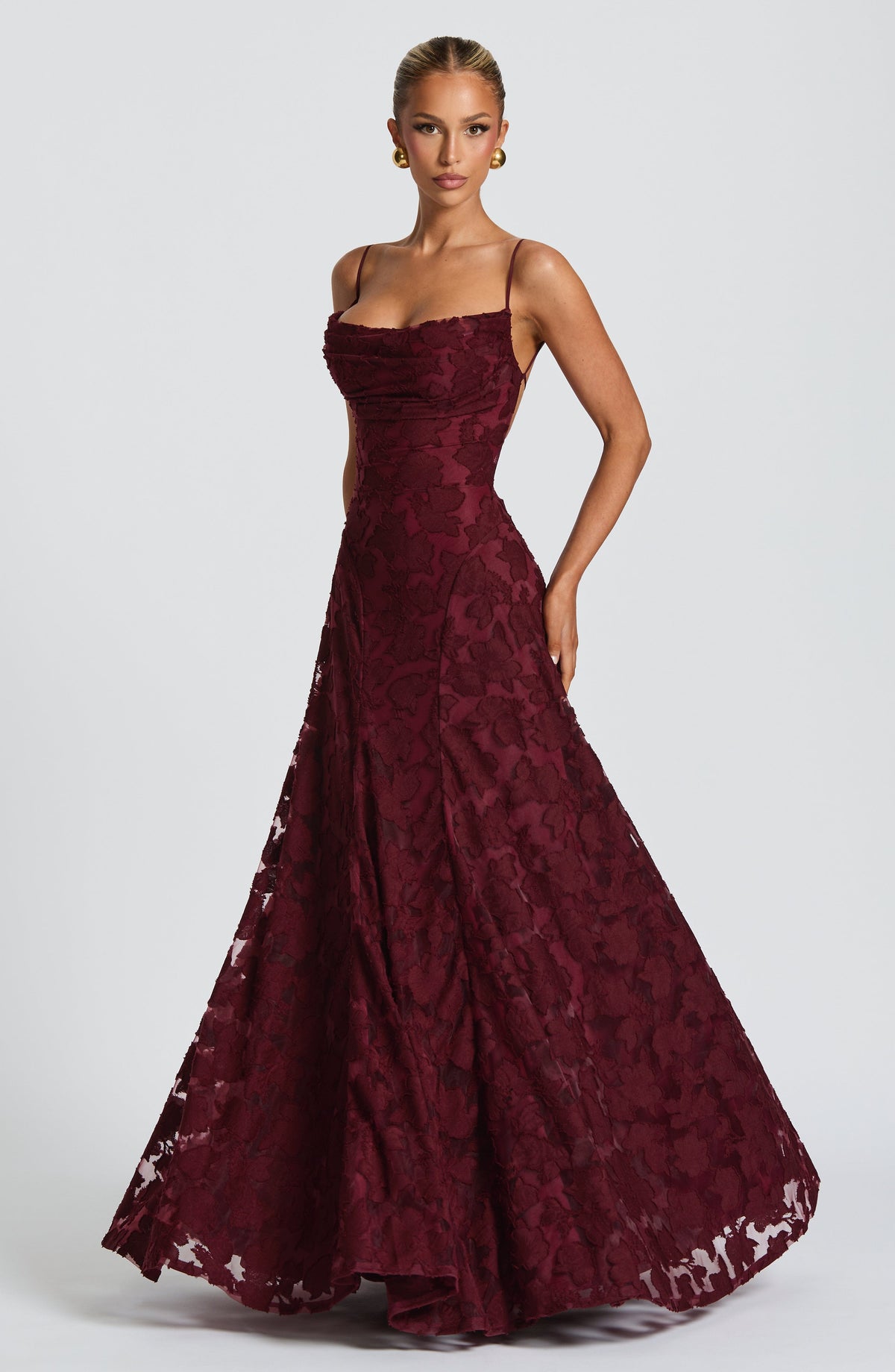 Francis Maxi Dress - Cherry Lacquer - Napalia