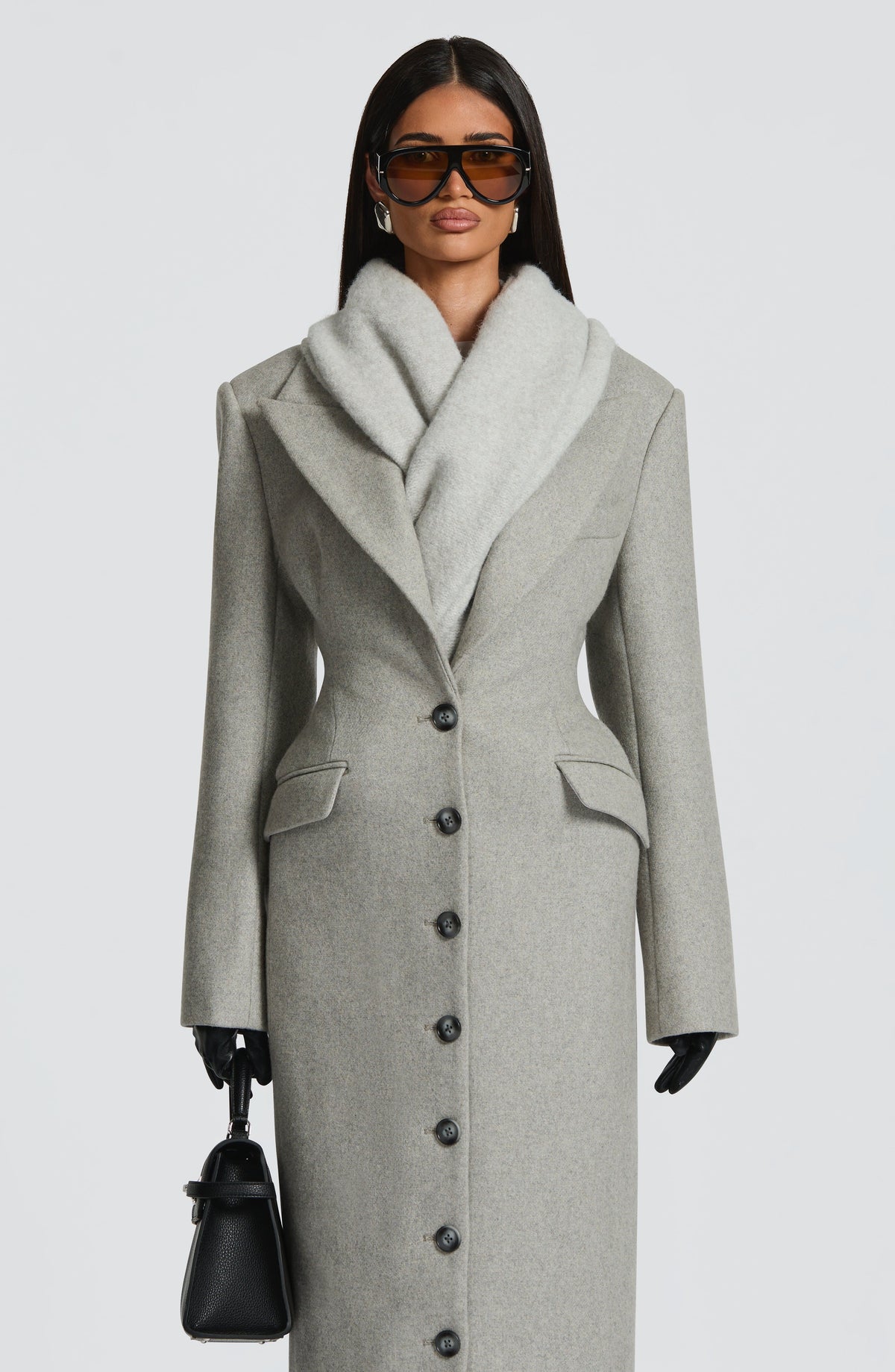 Jeanie Scarf - Light Grey - Napalia