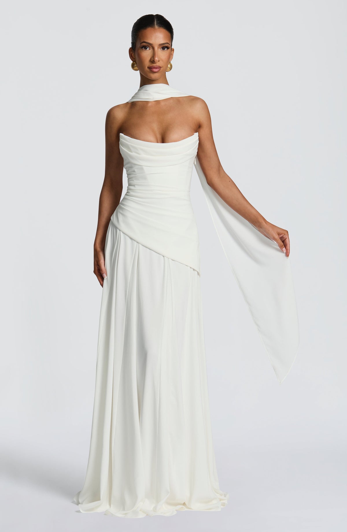Mila Scarf - Ivory - Napalia