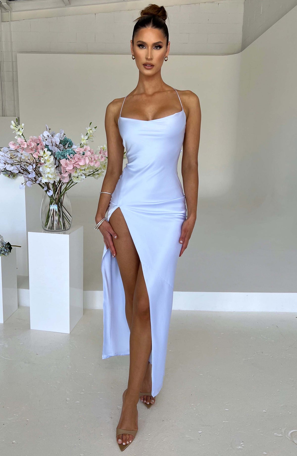 Misha Maxi Dress - Baby Blue - Napalia