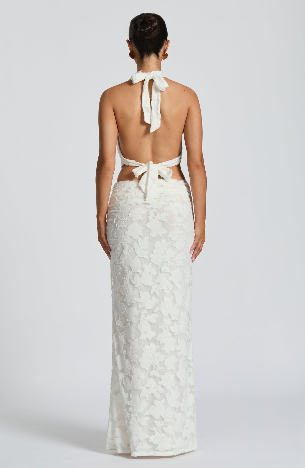 Myra Maxi Skirt - Ivory - Napalia