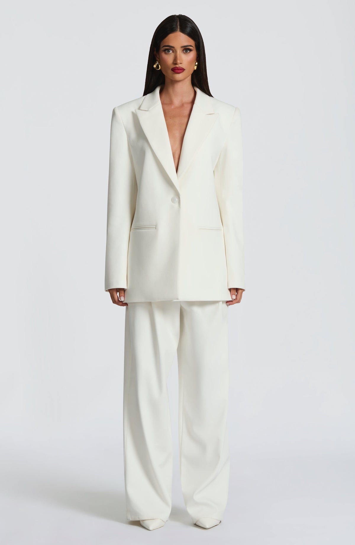 Reece Blazer - Ivory - Napalia