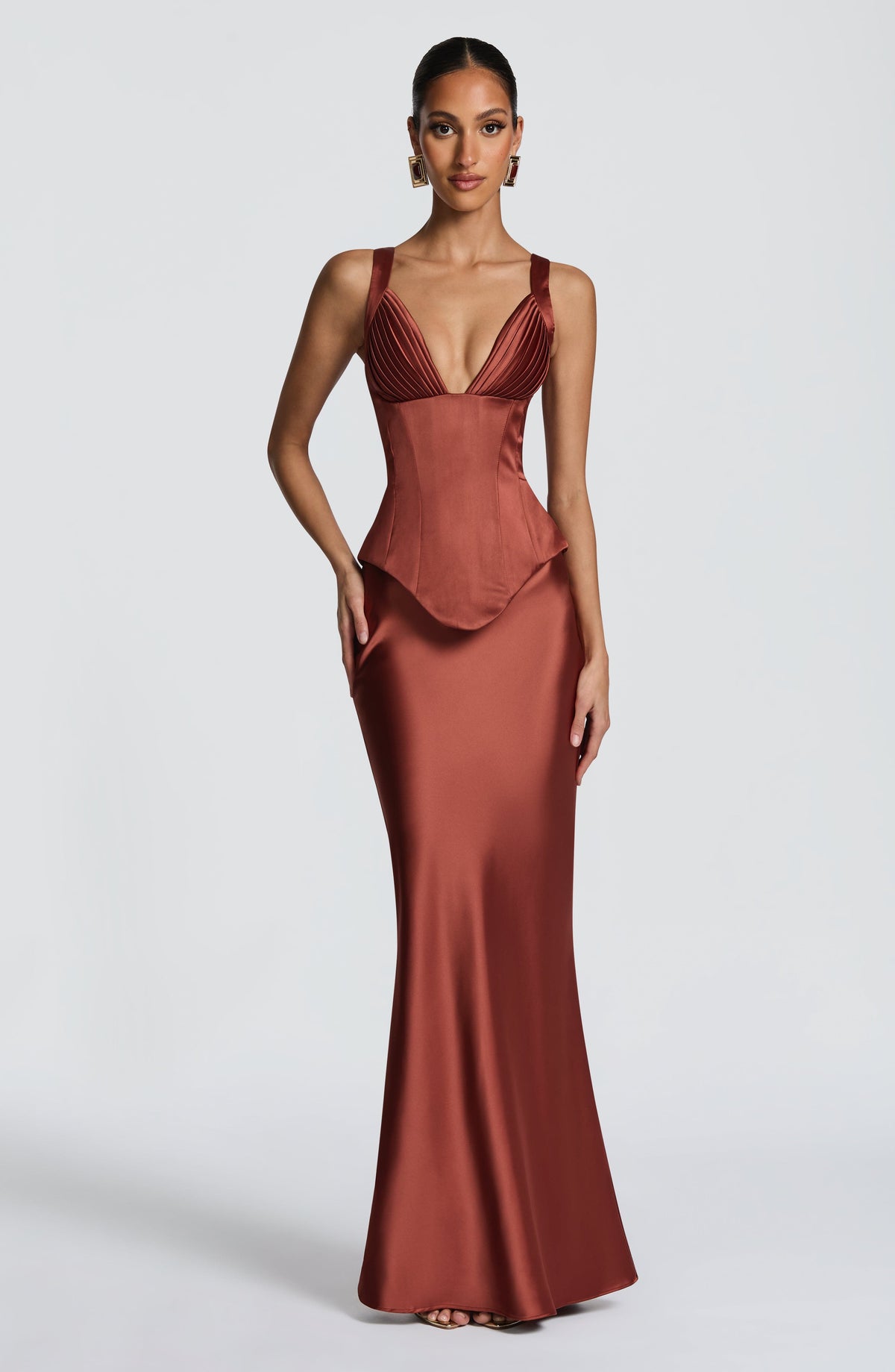 Rowan Corset - Rust - Napalia