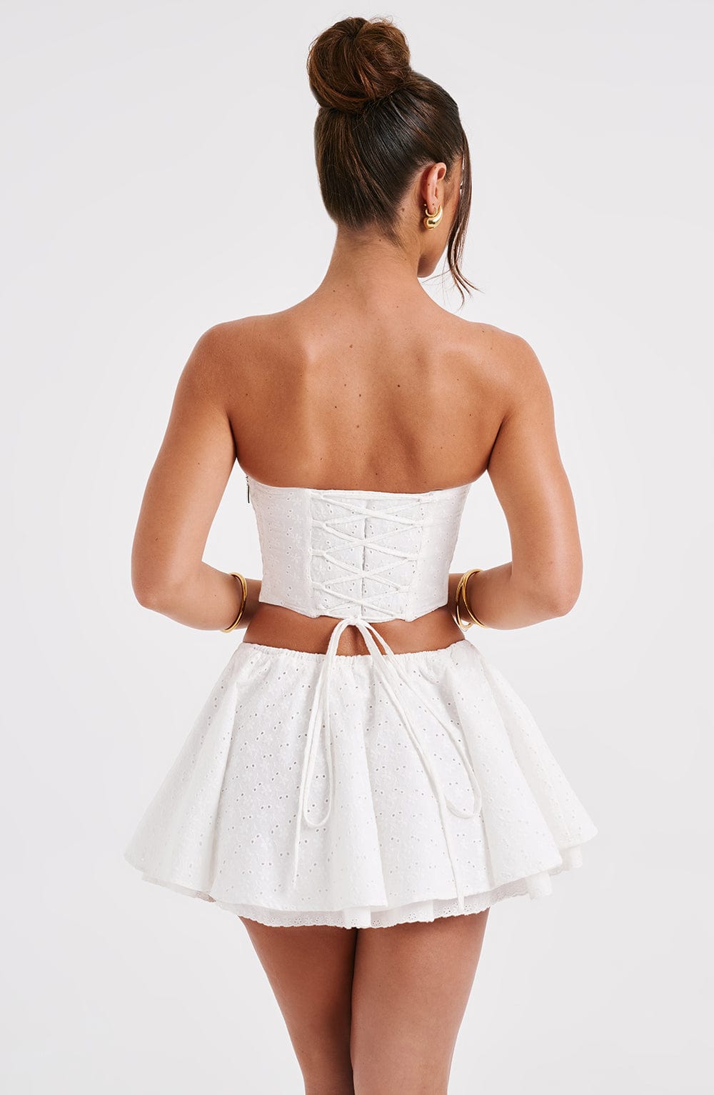 Winnie Mini Skirt - Ivory - Napalia
